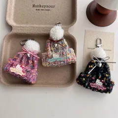 ハローキティ ニット帽 キーホルダー