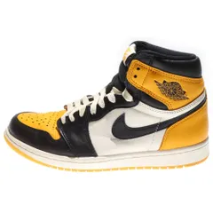 NIKE (ナイキ) AIR JORDAN 1 RETRO HIGH OG Taxi エアジョーダン 1 レトロ タクシー ハイカットスニーカー シューズ イエロー/ブラック US8/26cm 555088-711