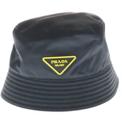 PRADA プラダ ブラック バケットハット ヴィンテージ加工　メンズLサイズ PRADA プラダ メンズ－帽子 ハット バケットハット 2HC137 2DMI (PRADA