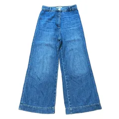ZARA ハイウエスト ワイドデニム ブルー サイズ34 レディースXS ザラ