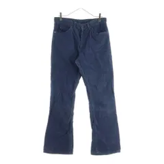 Levi's (リーバイス) 80S VINTAGE 517 ボタン裏54 コーデュロイ ヴィンテージ ブーツカット フレアパンツ ネイビー