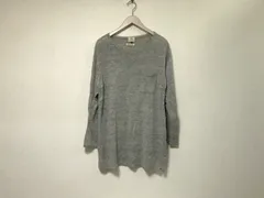 本物ビューティーアンドユースUNITEDARROWSユナイテッドアローズ7分丈リネン麻ニット長袖ロンTシャツメンズサーフアメカジミリタリーストリートスケーターワークビジネススーツモードゴルフドレスバイカーグレーXL