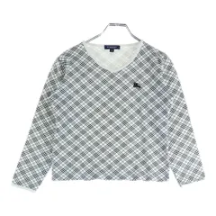 BURBERRY (バーバリー) ノヴァチェック リンガー 七分丈Tシャツ カットソー ベージュ レディース