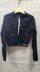 ゼクシィミックス ブラック クロップド 長袖 ジップアップ L