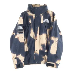 SUPREME (シュプリーム) 21AW × THE NORTH FACE Bleached Denim Print Mountain Jacket ザノースフェイス ブリーチ デニムプリント マウンテンジャケット ブラック/ベージュ NP52100I