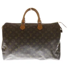 LOUIS VUITTON (ルイヴィトン) モノグラム スピーディ40 レザーハンドバッグ ブラウン M41522