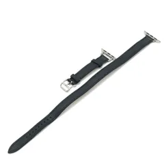 HERMES エルメス Apple Watch Hermes ドゥブルトゥール アトラージュ 41mm アップルウォッチ バンド レザーストラップ 時計 ベルト ブラック Z刻印
