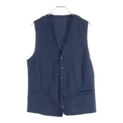 EMPORIO ARMANI (エンポリオアルマーニ) ジレベスト ヘリンボーン柄 ネイビー 11J67S 11S26