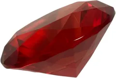 Lovep.c ラブピーシー クリスタル 置物 ディスプレイ インテリア サンキャッチャー 水晶 オブジェ 文鎮 癒し 誕生日 プレゼント 妻 母 スピリチュアル 風水 直径80mm (レッド, 大)