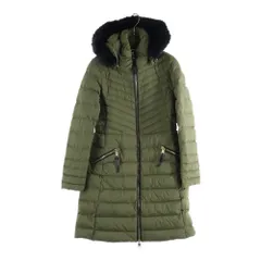 TOMMY HILFIGER (トミーヒルフィガー) ファーフード付き ナイロン ダウンコート ジャケット カーキ レディース WW0WW21015
