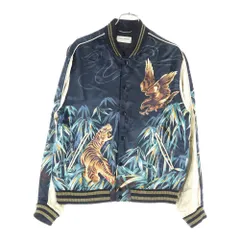 SAINT LAURENT PARIS (サンローランパリ) 16SS 鷹虎 イーグルタイガースカジャン ジャケット ブルゾン ネイビー 416035 Y981Lのサムネイル