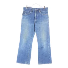 Levi's (リーバイス) 70S VINTAGE 517 ボタン裏2 ジップフライ ブーツカット ヴィンテージプリント デニムパンツ インディゴ