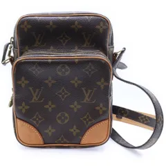 LOUIS VUITTON (ルイヴィトン) モノグラム アマゾン ショルダーバッグ ミニバッグ ブラウン レザー×PVC M45236 ゴールド金具