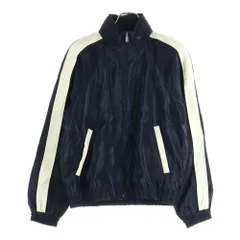 SAINT LAURENT PARIS (サンローランパリ) 22SS エンブロイダリーロゴ サイドライン ナイロントラックジャケット ブラック 684942 Y2E80のサムネイル