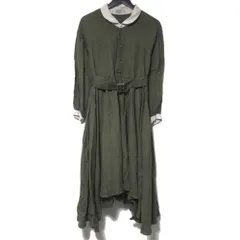 美品★hazama 経年真価のワンピース　カーキ hazama 経年真価のワンピース(khaki) - メルカリ