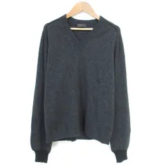 極美品✨プラダ クルーネック カーディガン バージンウール100％ 黒 L相当 中古・古着通販】PRADA (プラダ) カシミヤ ニットカーディガン