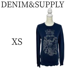 ★美品 DENIM&SUPPLY 紺 長袖 Tシャツ・カットソー XS (SS)
