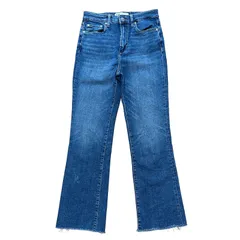 ZARA ストレッチ ハイウエスト ブーツカットデニム ブルー サイズ36 レディースS ザラ