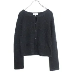 ミッシェルクラン★ニットカーディガン ジャケット サイズ38 黒系 ラメ入り♪z16744