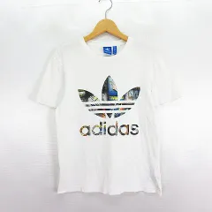 アディダスオリジナルス adidas originals Tシャツ カットソー 半袖 クルーネック トレフォイル コットン XS ホワイト ※EKM