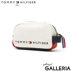 トミー ヒルフィガー ゴルフ ゴルフポーチ ブランド ポーチ メンズ 小物入れ 小さめ 自立 TOMMY HILFIGER GOLF 小物 入れ 合皮 ボール入れ ラウンドポーチ ミニポーチ FACE THMG1FBH