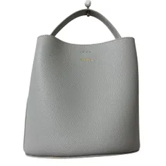 新品同様 FURLA フルラ DANAE 2way ハンドバッグ ショルダーバッグ グレー レディース 古着 中古 USED