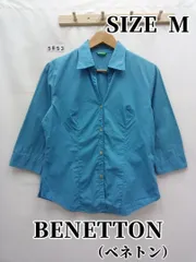 5853　BENETTON（ベネトン）　七分袖シャツ　M