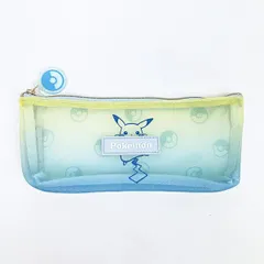 ポケットモンスター ピカチュウ メッシュスリムポーチ グラデーション ペンケース ブルー ポケモン