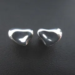 美品 Tiffany&Co ティファニー エルサペレッティ フルハート スタッドピアス 925SV シルバー レディース 古着 中古 USED