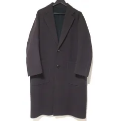 美品 UNITED ARROWS ユナイテッドアローズ W/FACE LESS COAT ダブルフェイス チェスターコート 1125-199-6975 Sサイズ ダークブラウン メンズ 古着 中古 USED