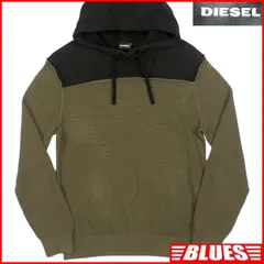 DIESEL ディーゼル スウェット フーディーパーカー メンズ トレーナー 黒 カーキ メッシュ スウェットサイズＳ一覧←SEULB屋着古← TY4175