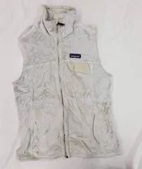 patagonia パタゴニア リツール フリース ベスト レディース M アイボリー fg1216-4