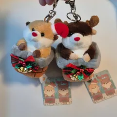 クリスマス 굴뚝 ラッコさん 2個 セット ぬいぐるみ キーホルダー まとめ