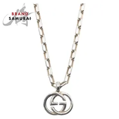 GUCCI グッチ インターロッキングG シルバー SV925 シルバー 4217G 8402 ネックレス 男女兼用 502586【中古】