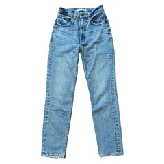 MOUSSY MVS SKINNY ハイウエスト スリムテーパードデニム ブルー サイズ23 レディースXXS マウジー