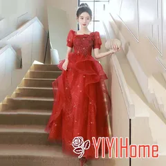 ウエディングドレス 二次会 前撮り 大きいサイズ 結婚式/二次会ドレス 海外挙式 ウェディングドレス ライトドレス 花嫁ドレス ロングドレス 後撮り 結婚式 スレンダードレス 半袖 ワンピース 宴会 司会者　ワインレッド