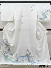 蘇州刺繍 汕頭刺繍 相良刺繍 訪問着 鳳凰 鳥 唐花 正絹 A003 - メルカリ