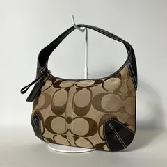2511-214｜美品｜コーチ シグネチャー ハンドバッグ ダークブラウン