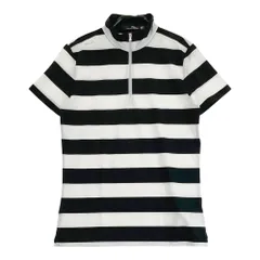 サイズ：S RLX ラルフローレン  ハーフジップ半袖Tシャツ ボーダー柄 ブラック系 [240101584211] ゴルフウェア レディース ストスト