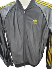 adidas(アディダス) ジャージ トラックジャケット ブラック/ゴールド　Mサイズ