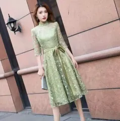 送料無料 未使用 コンサート イベント フェミニン ワンピ－ス 11号 L (OPN1068)