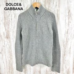 DOLCE&GABBANA ドライバーズニット コットン XL相当 グレー - メルカリ