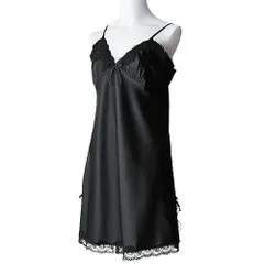 サテンスリップ 透けない セクシー ランジェリー ベビードール 大きいサイズ 光沢 上品 エレガント かわいい スリット リボン タイト 勝負下着 インナー su960