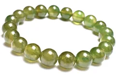 【１点物】希少◇高発色 アイドクレース(ベスビアナイト)　9.5mm　ブレスレット パワーストーン 天然石 _MC2224