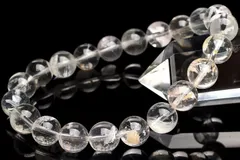 天然石コレクショングレード銀曜石グリーンゴースト12-13mm