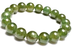 【１点物】希少◇高発色 アイドクレース(ベスビアナイト)　11mm　ブレスレット パワーストーン 天然石 _MC2226