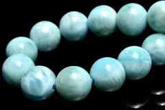 【１点物】やわらかに広がる優しい水色 ラリマー　8.5mm　ブレスレット パワーストーン 天然石 _MC2417