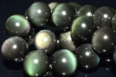 AAA☆メキシコ産 レインボーオブシディアン　16mm　ブレスレット 1個売り パワーストーン 天然石 _BG6219-16