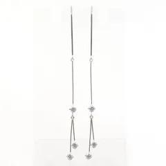 K14WG ピアス ジルコニア 総重量約1.3g