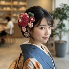 小舟 kobune 七五三 髪飾りhayama つまみ細工風 リボン 和装 - メルカリ
